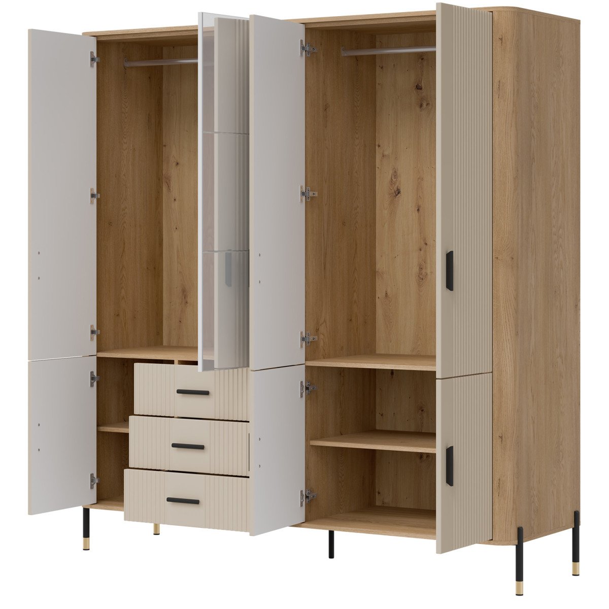 DANTE DT17 wardrobe with mirror - Image 4