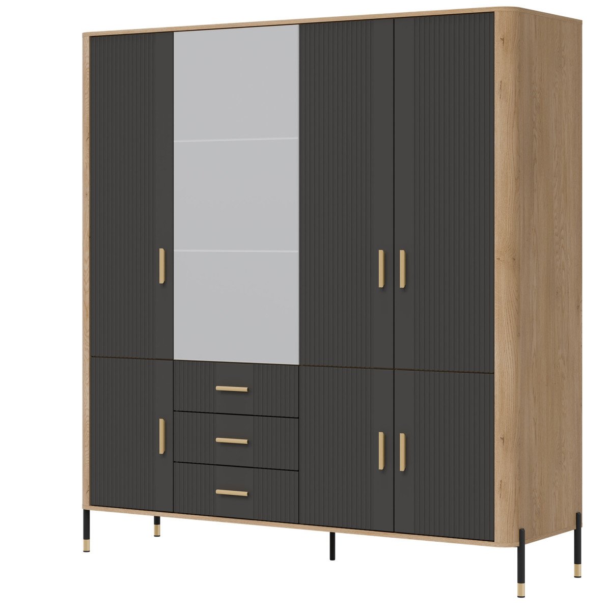 DANTE DT17 wardrobe with mirror - Image 3