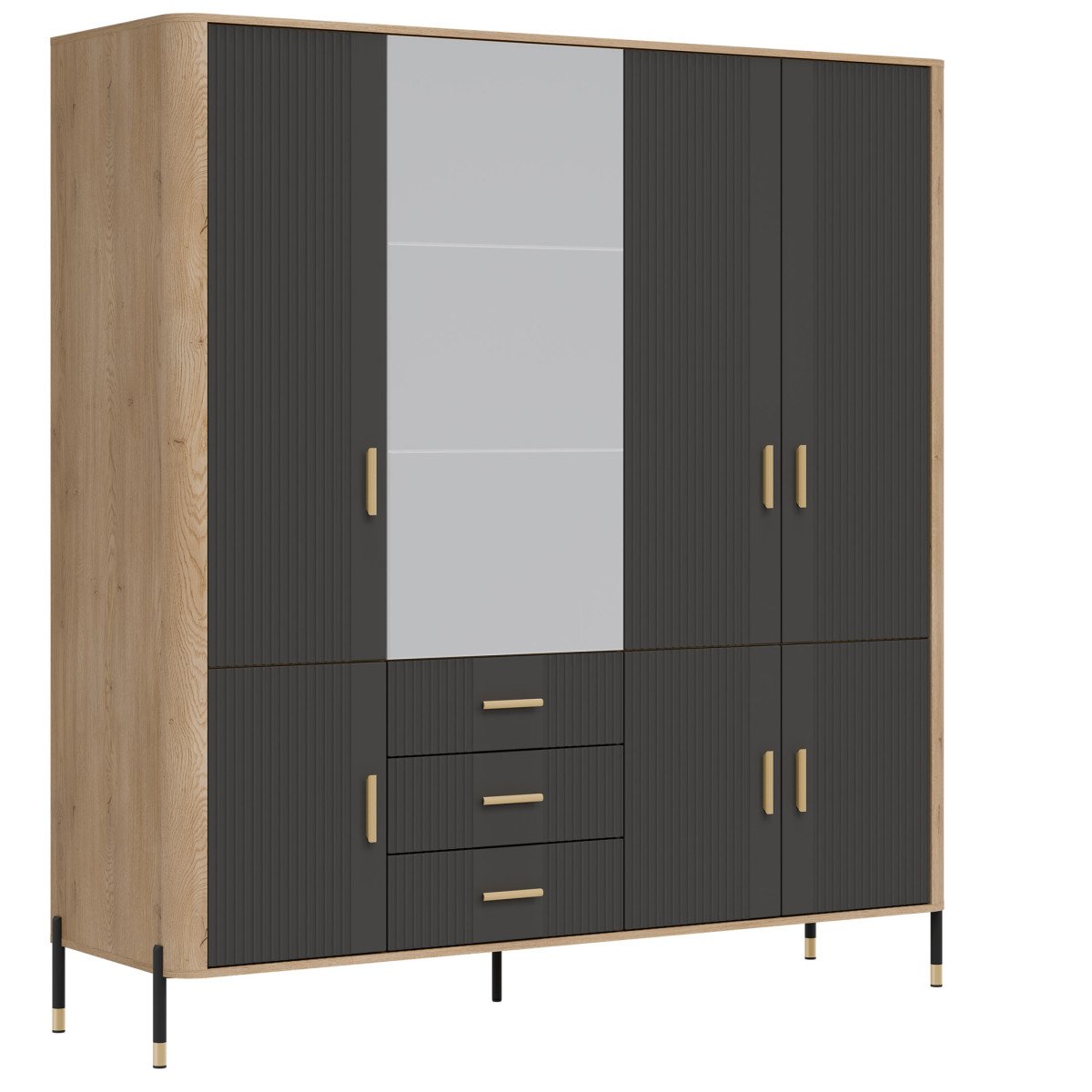 DANTE DT17 wardrobe with mirror - Image 5