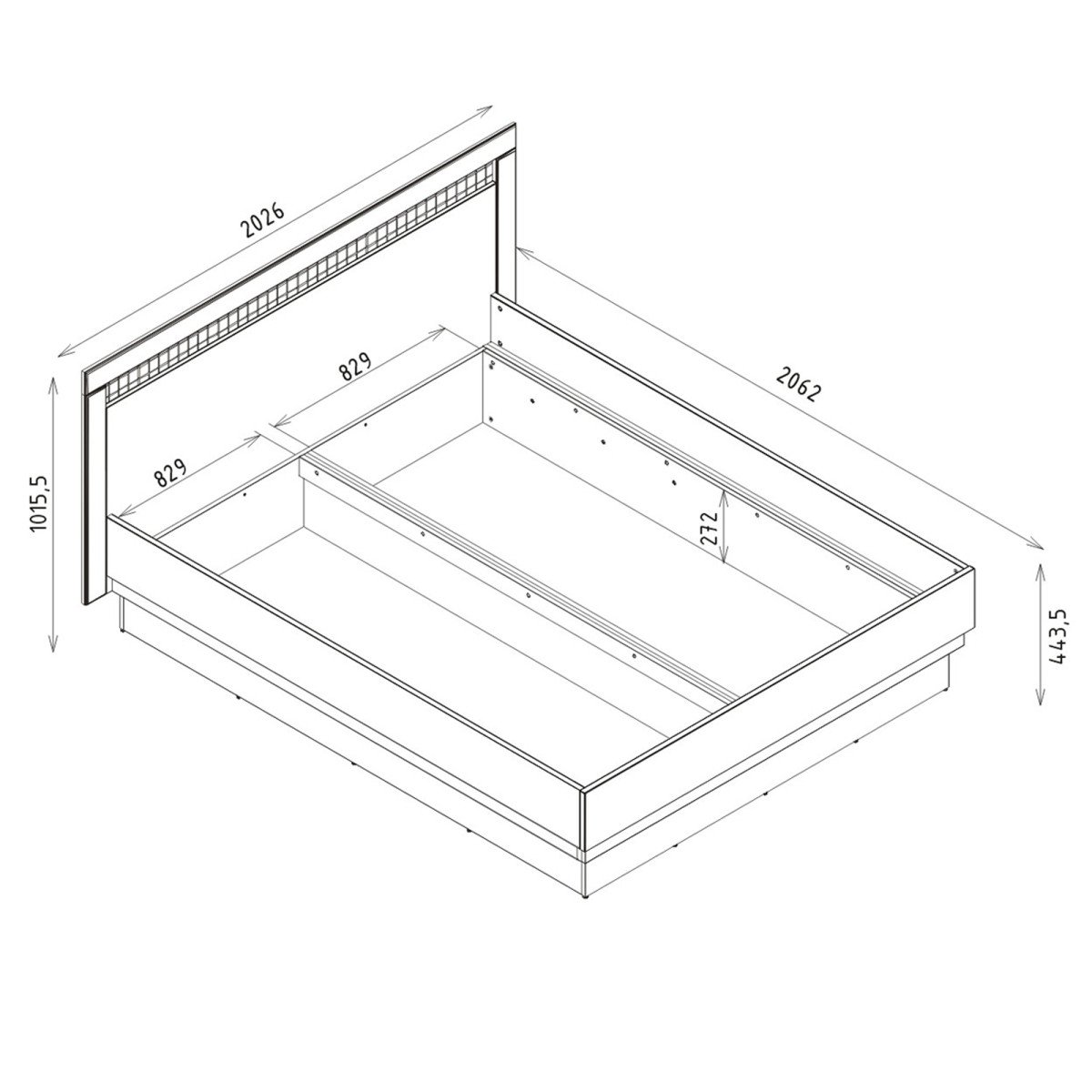 DORIAN DN14/180 S.P. Bed with bedding box - Image 5