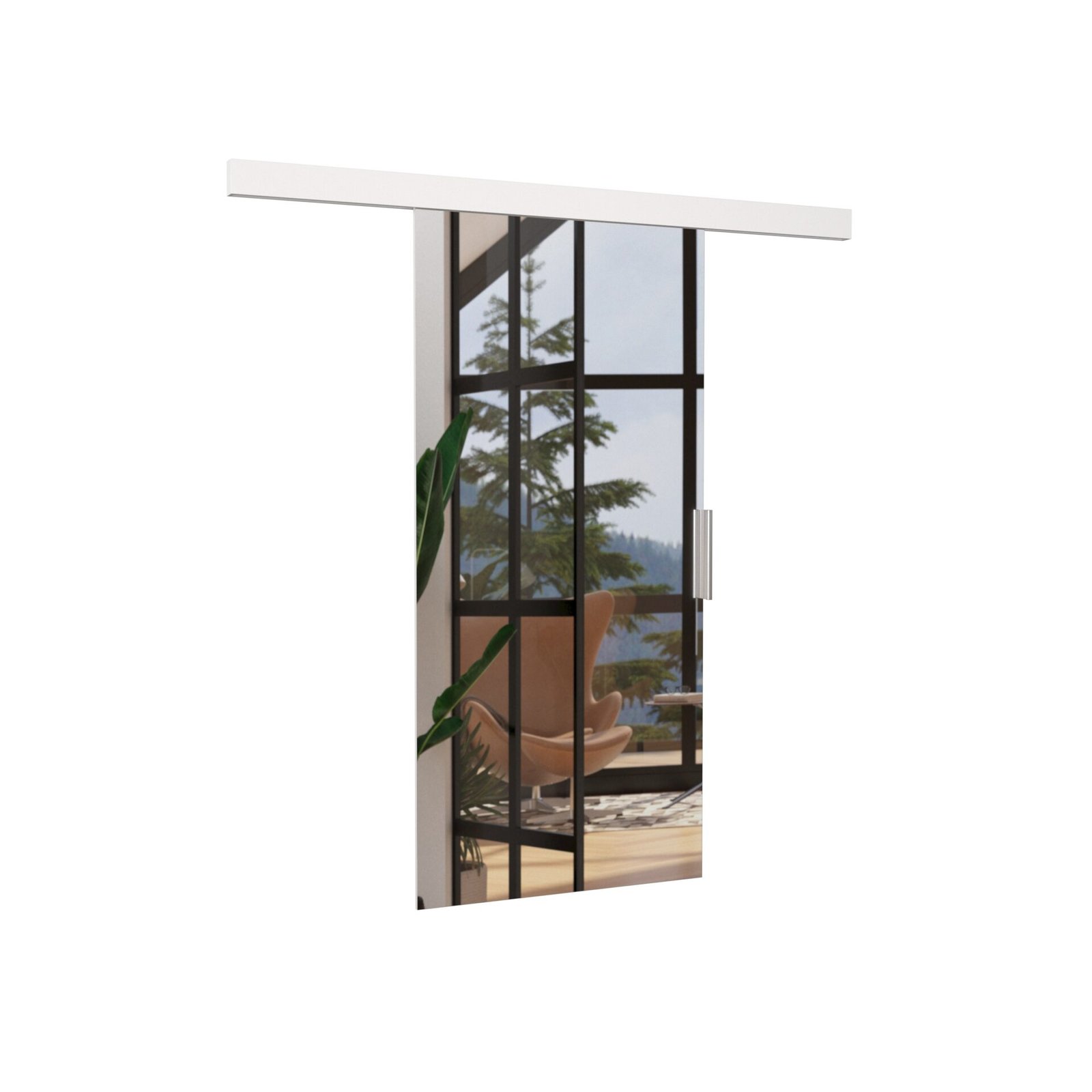 BARON 96 white ADRK wall-mounted sliding door