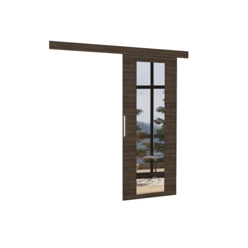 BRIT 96 wall-mounted sliding door chocolate color ADRK