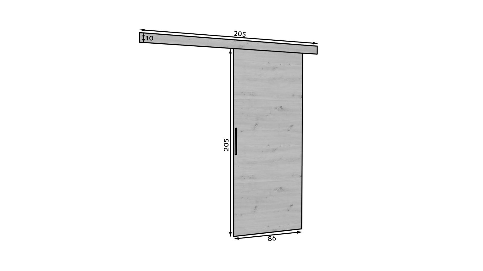 DAAN 86 Artisan ADRK wall-mounted sliding door - Image 3