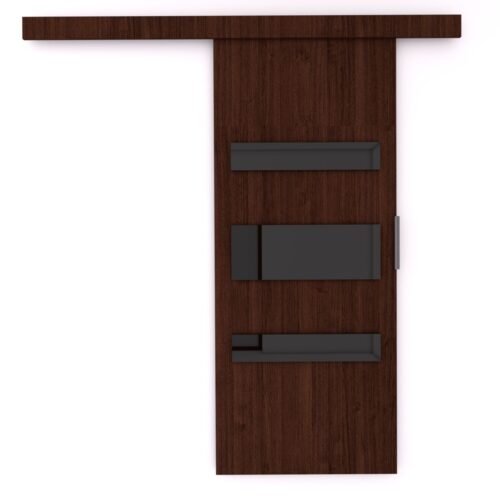 DESIO 96 Wenge/Black Lacobel ADRK sliding wall door