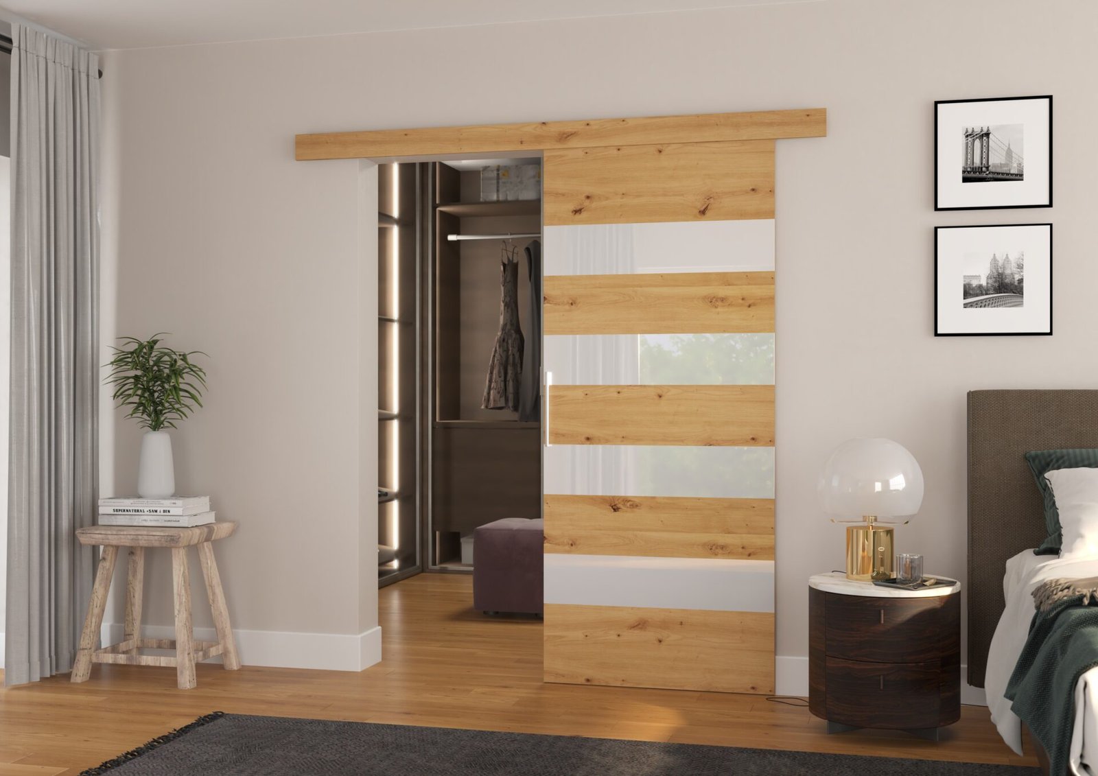 MILOU 96 Artisan ADRK wall-mounted sliding door - Image 2