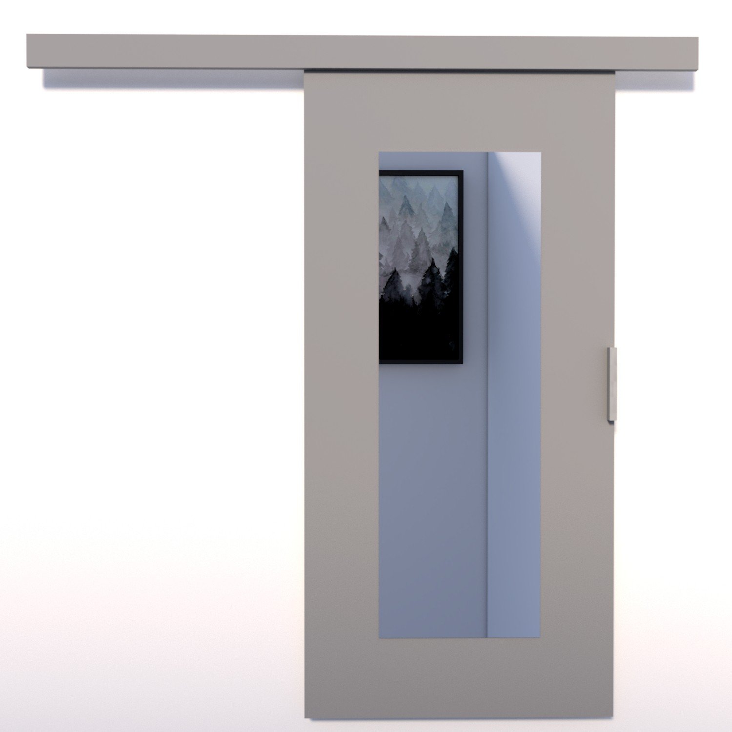 Wall sliding door NELA 96 gray ADRK