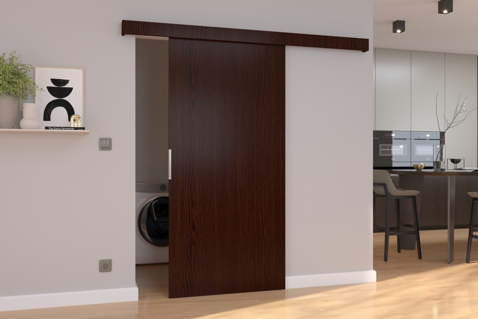 PIXI 96 Wenge ADRK wall sliding door - Image 2