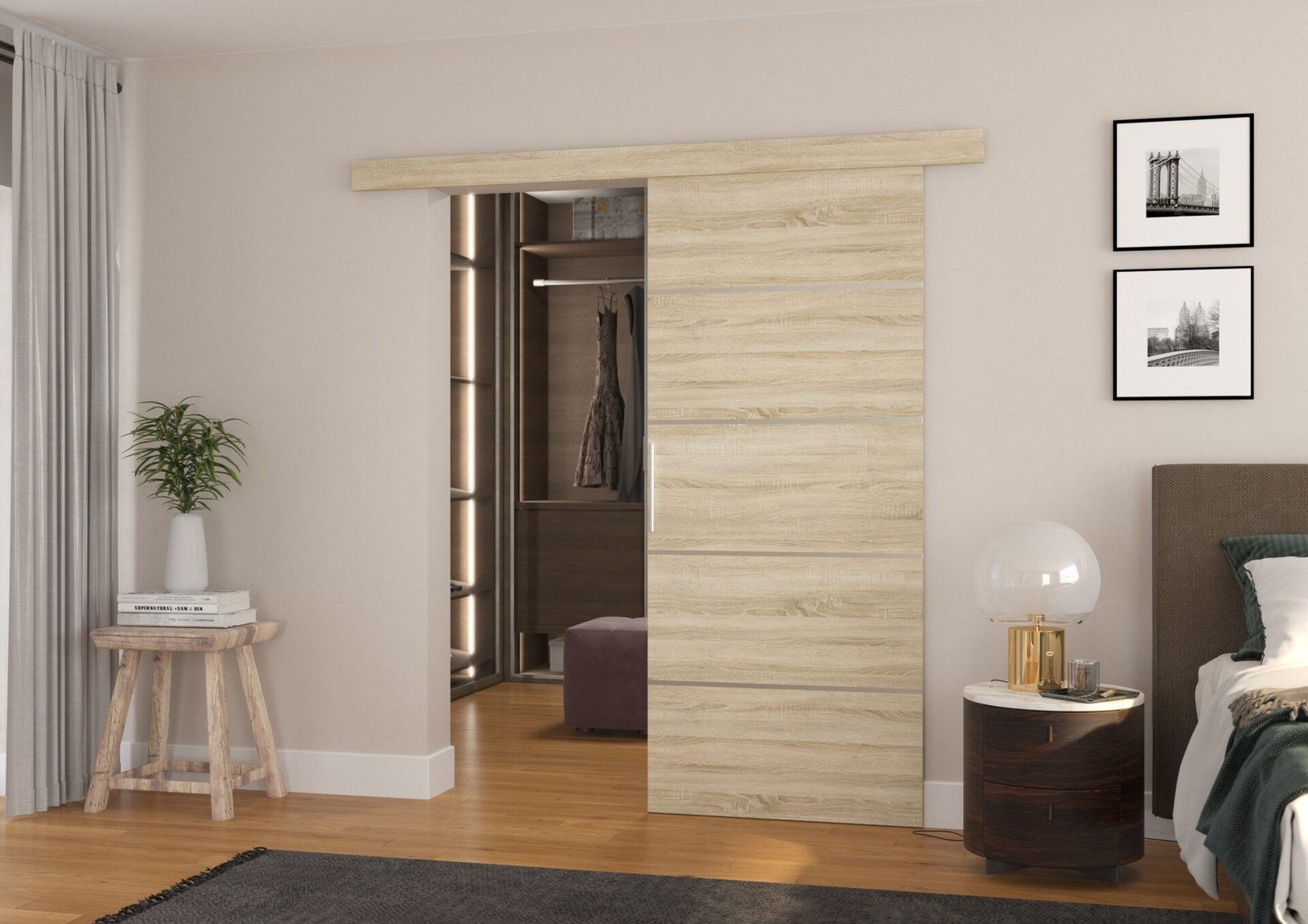 TONY 96 Sonoma ADRK wall-mounted sliding door - Image 2