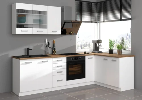 Eco white corner kitchen set 270/150 cm