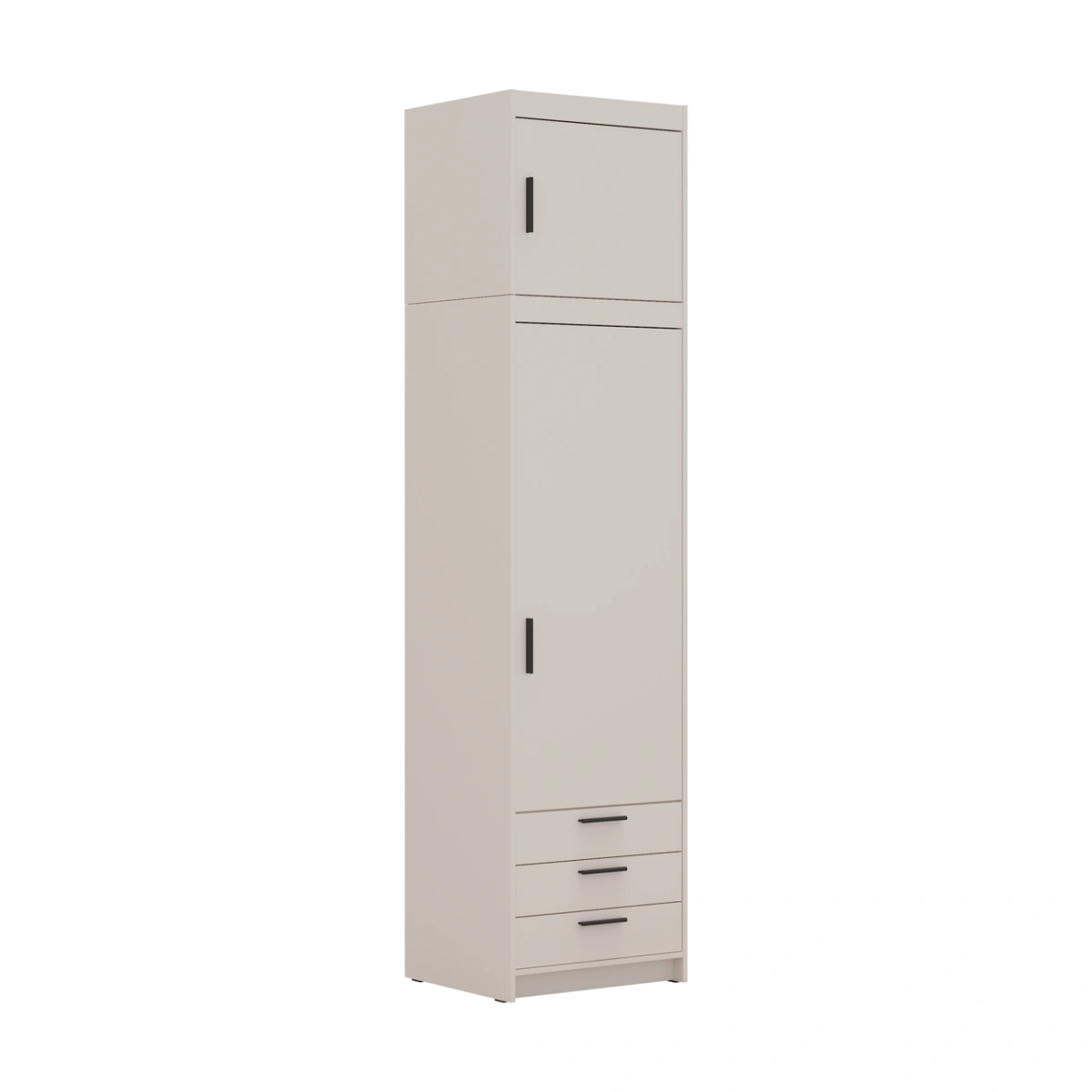 Elena wardrobe with drawers 1D3S beige - Image 3