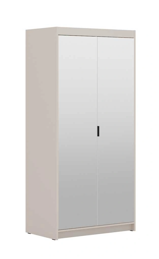 Elena wardrobe with 2D mirrors, beige