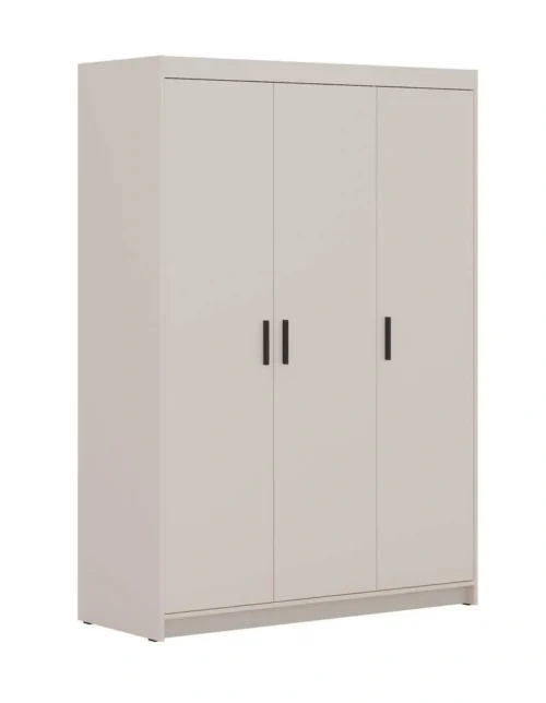 Elena 3D three-door wardrobe, beige