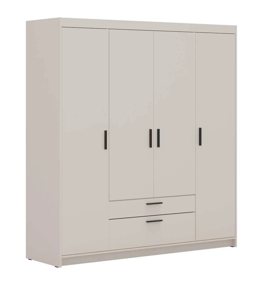 Elena 4D four-door wardrobe, beige