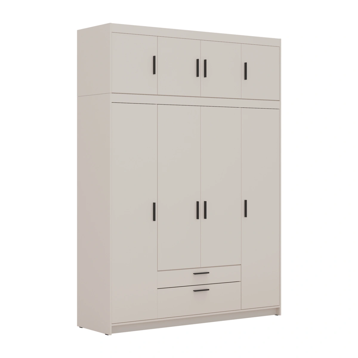 Elena 4D four-door wardrobe, beige - Image 3