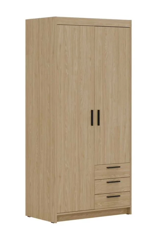 Elena wardrobe with drawers 2D3S oiled oak