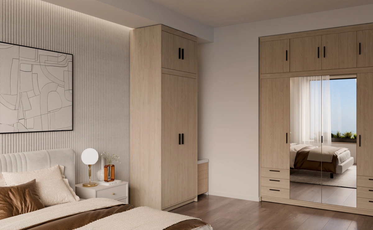 Elena 2D wardrobe, oiled oak - Image 6