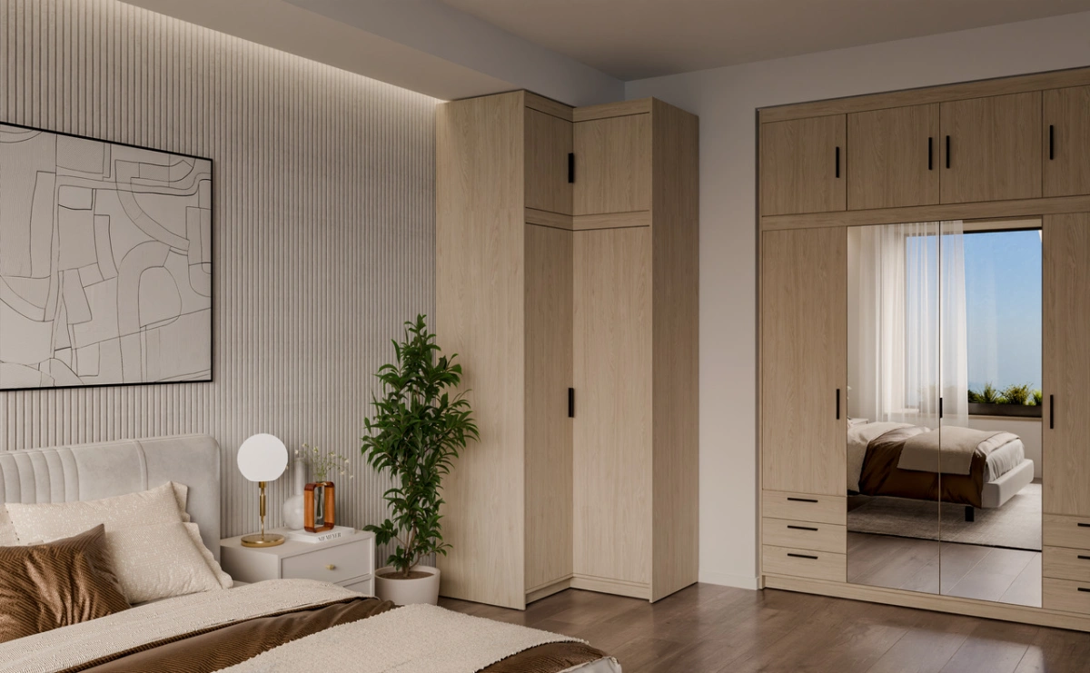 Elena corner wardrobe 2D NAR oiled oak - Image 6