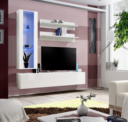 Fly H2 wall cabinet white/white glossy ASM