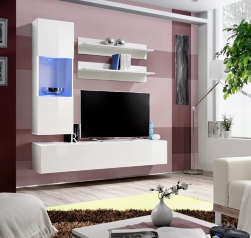 Fly H3 wall cabinet white/white glossy ASM