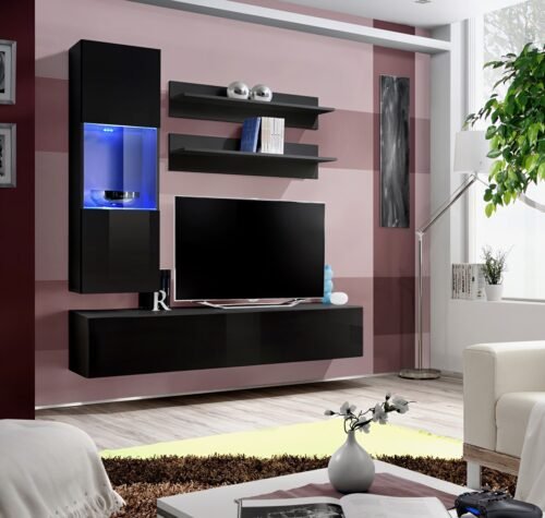 Fly H3 wall cabinet black/glossy black ASM