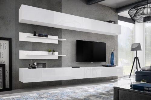 Fly I1 wall cabinet, white/white glossy ASM