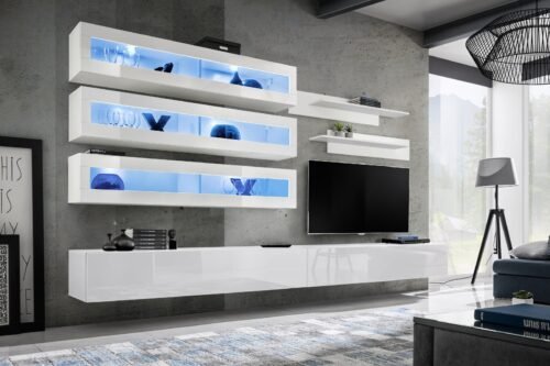 Fly J2 wall cabinet white/white glossy ASM