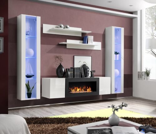 FLY M2 wall cabinet white/white glossy ASM