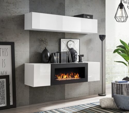 FLY N1 wall cabinet white/white glossy ASM