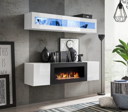 FLY N2 wall cabinet white/white glossy ASM