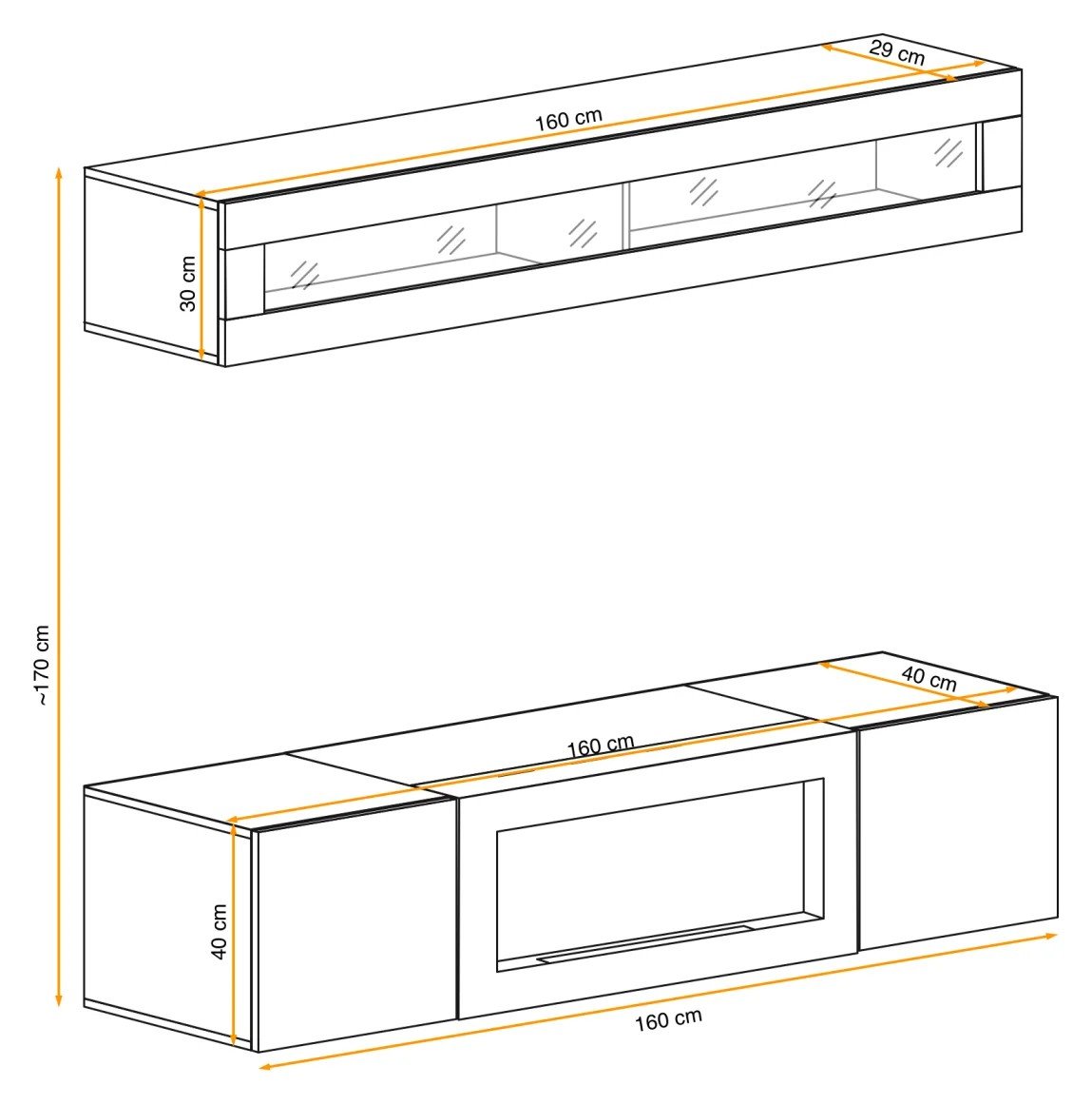 FLY N2 wall cabinet CASHMERE ASM - Image 2