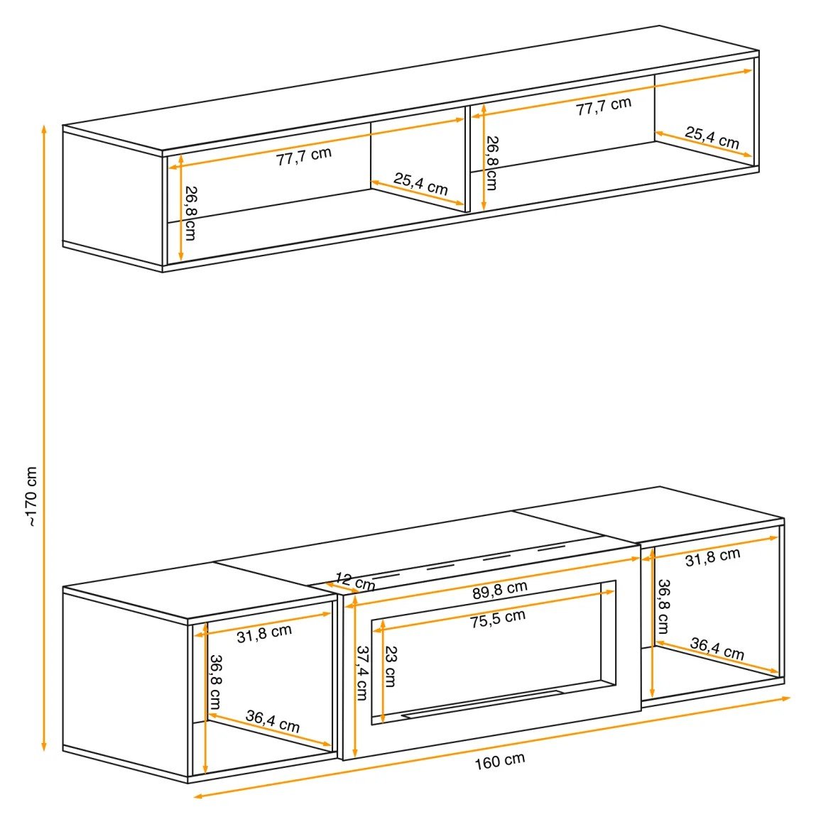 FLY N2 wall cabinet CASHMERE ASM - Image 3