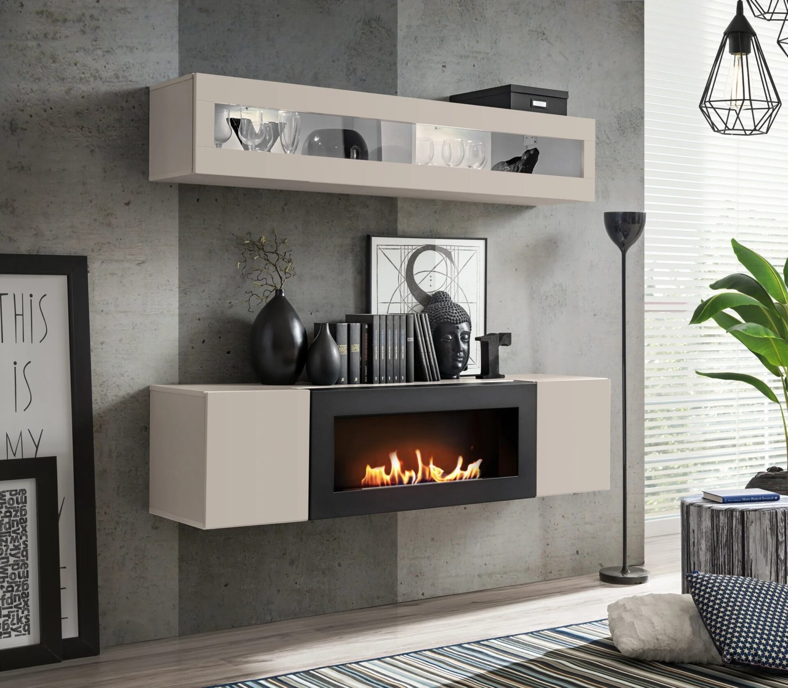 FLY N2 wall cabinet CASHMERE ASM