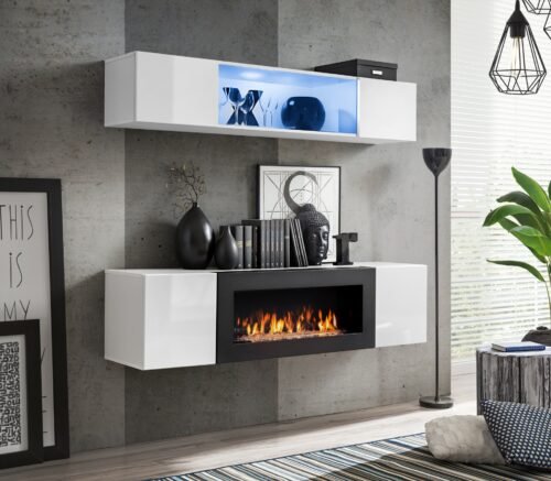 FLY N3 wall cabinet white/white glossy ASM
