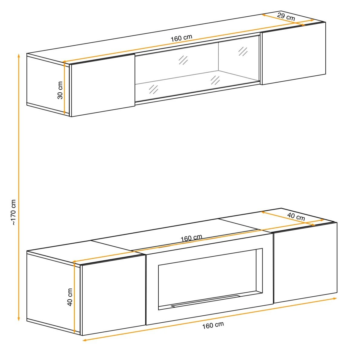 FLY N3 wall cabinet CASHMERE ASM - Image 2