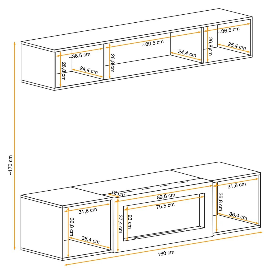 FLY N3 wall cabinet CASHMERE ASM - Image 3