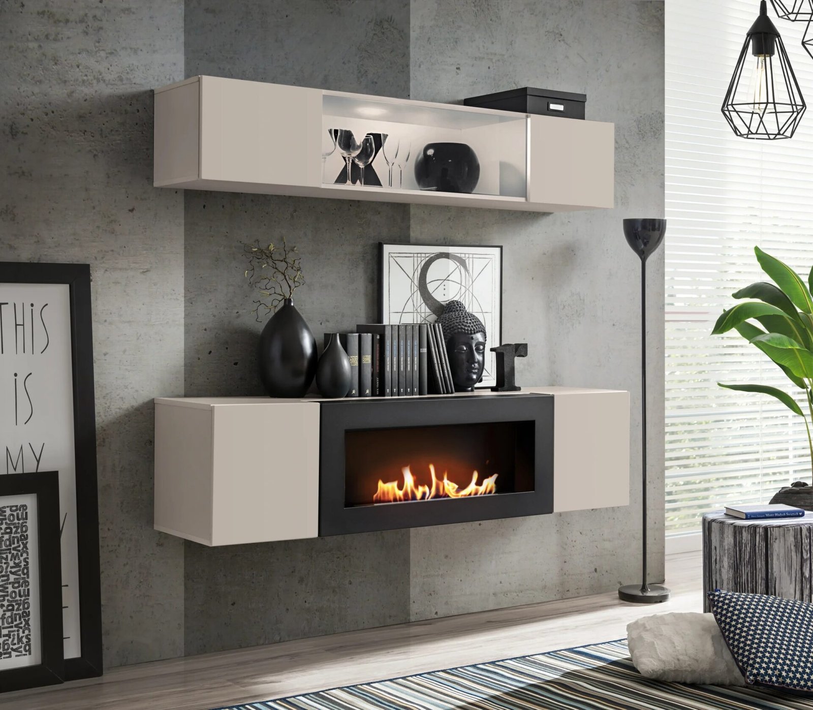 FLY N3 wall cabinet CASHMERE ASM
