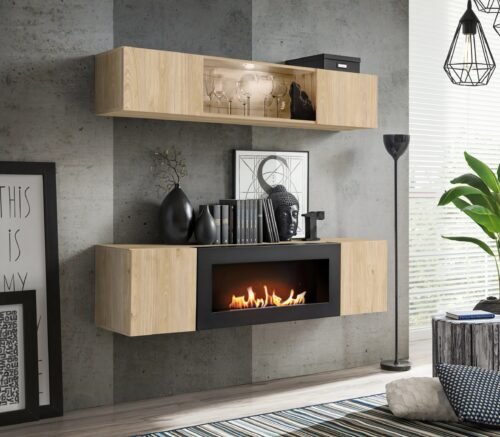 FLY N3 Hickory Jackson ASM wall cabinet