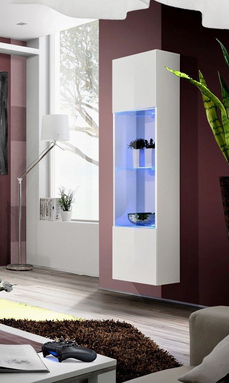 Fly display cabinet 42 white/white glossy ASM
