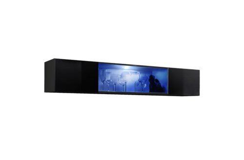 Fly display cabinet 52 black/glossy black ASM