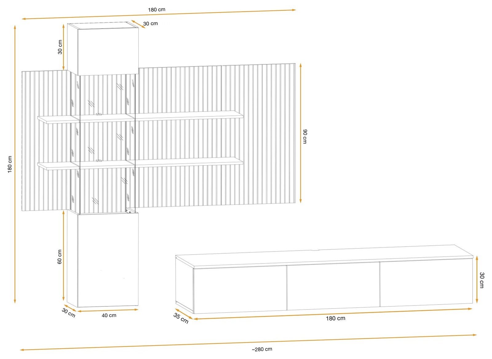 Gusto LUX B wall cabinet ASM - Image 4