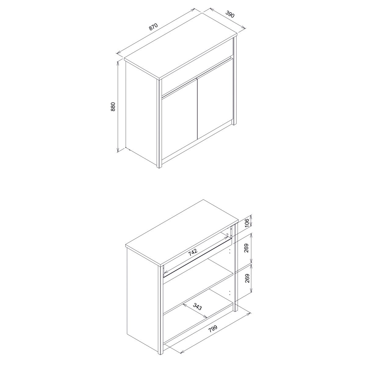 INTENSO IT02 chest of drawers - Image 7