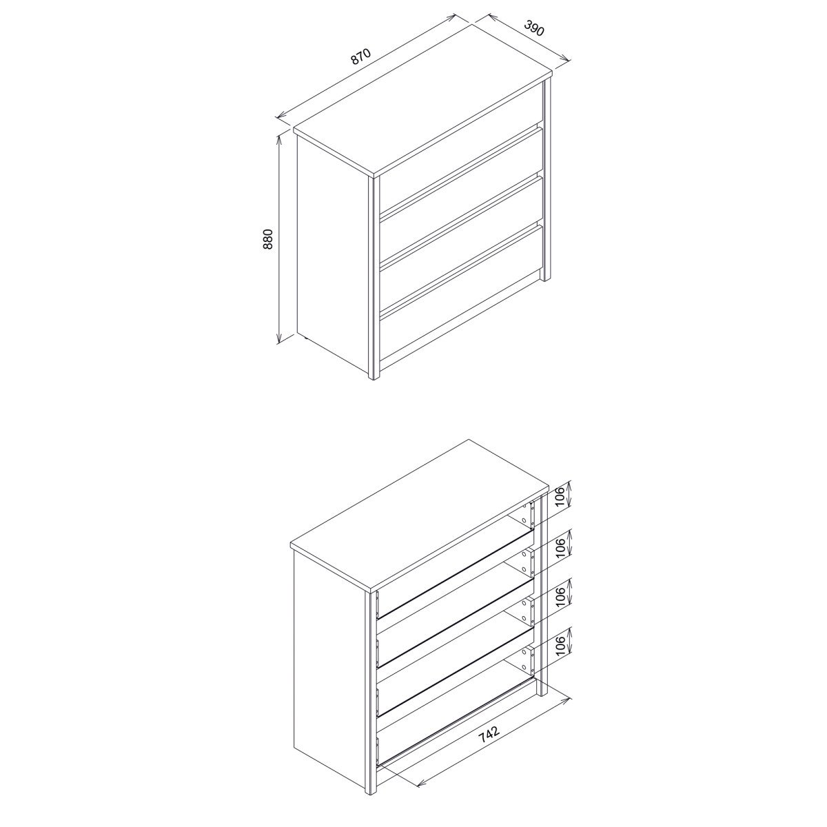 INTENSO IT03 chest of drawers - Image 7