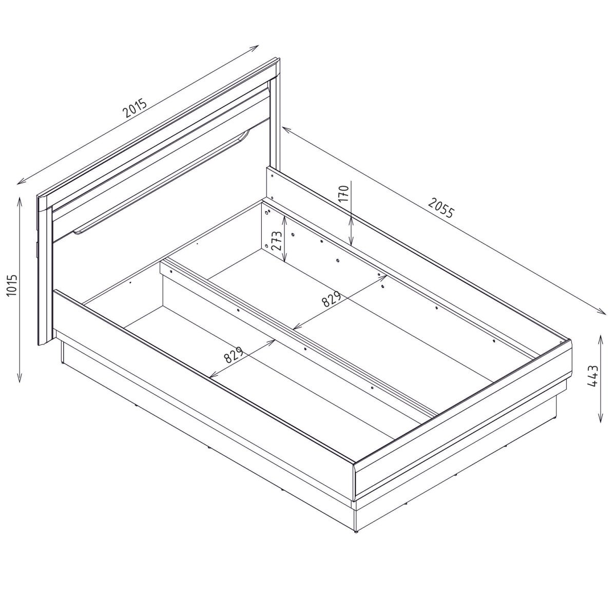 IRMA IM16/180 S.P. Bed with bedding box - Image 3