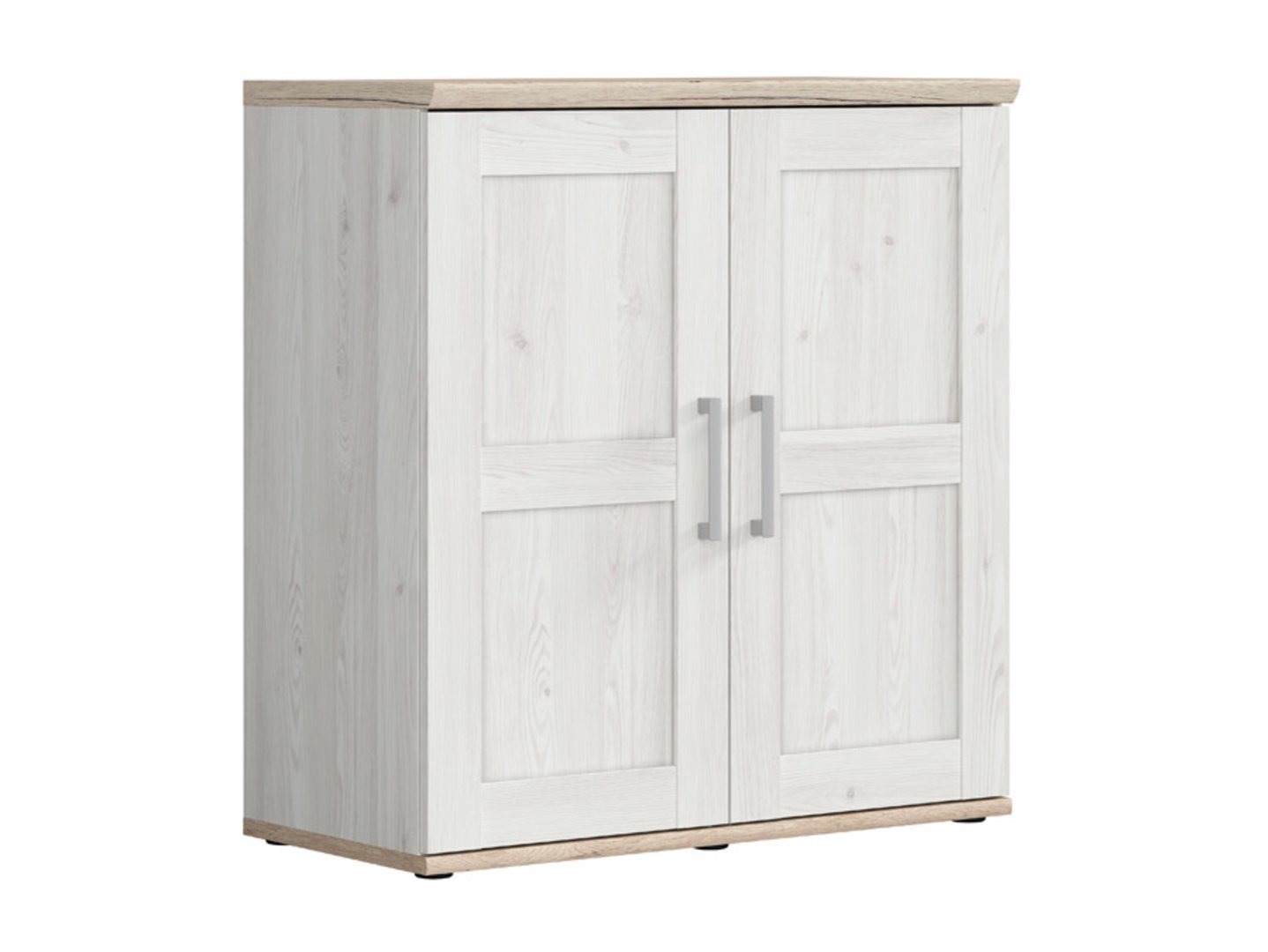 ROMANCE two-door chest of drawers, 93 cm, light Sibiu larch/light San Remo oak