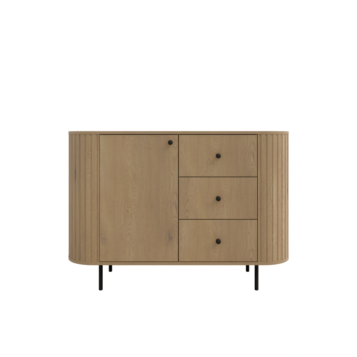 Chest of drawers 1F 3S with drawers 813 Oval cremona oak - Image 2