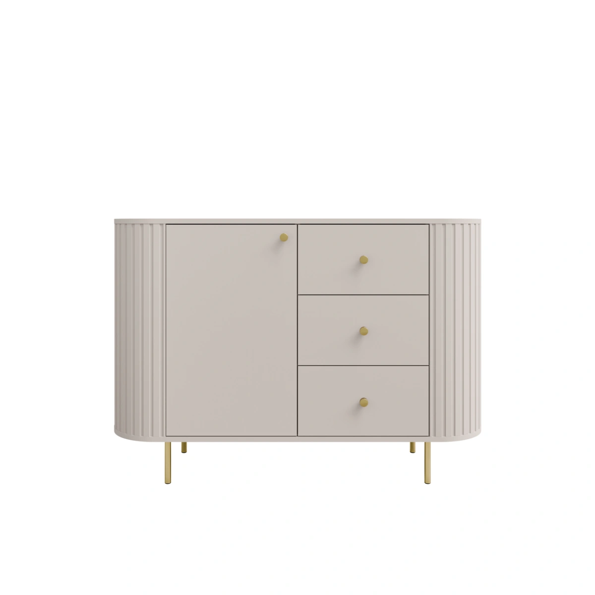 Chest of drawers 1F 3S with drawers 813 Oval beige - Image 2