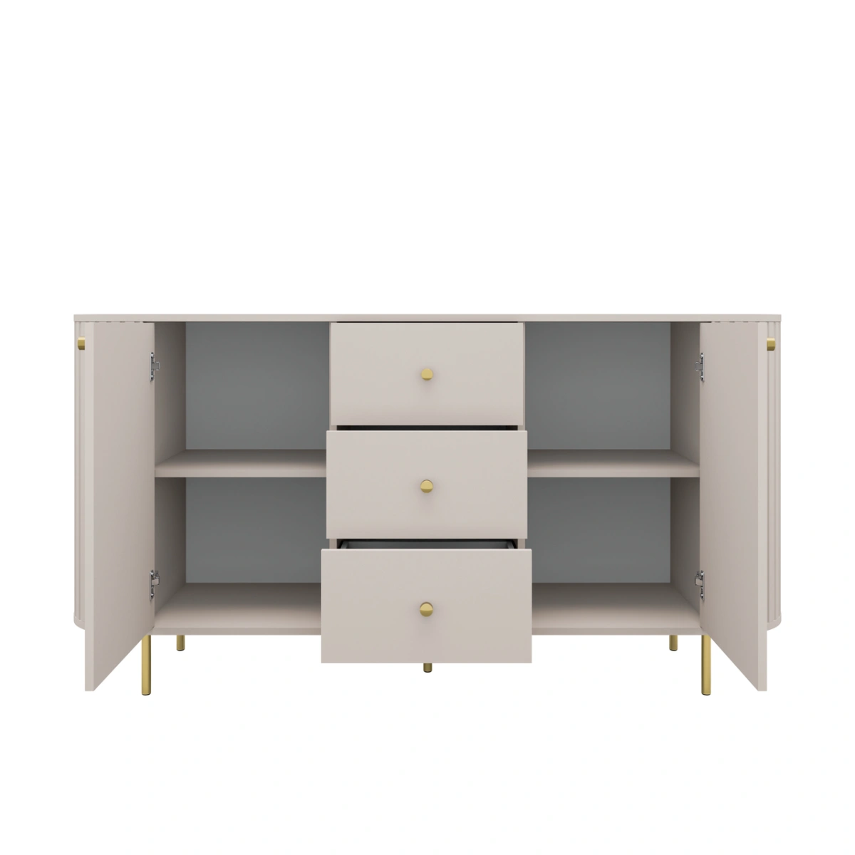 Chest of drawers 2F 3S with drawers 823 Oval beige - Image 3