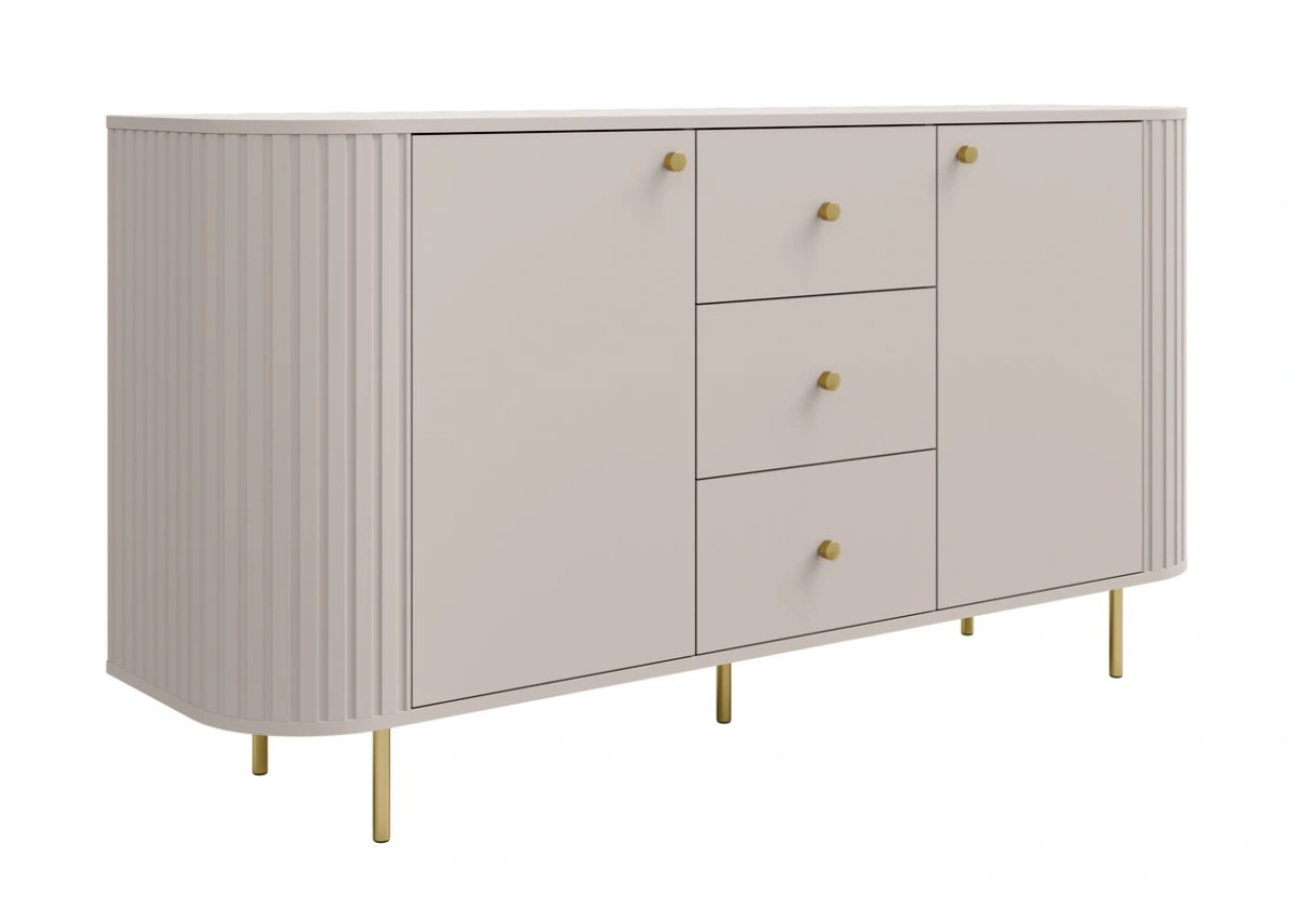 Chest of drawers 2F 3S with drawers 823 Oval beige