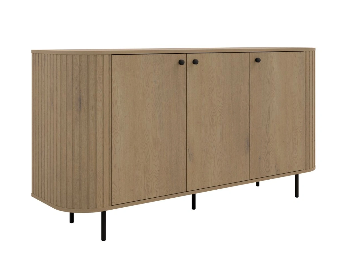 3F chest of drawers with cabinets 830 Oval cremona oak