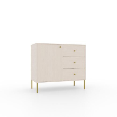 Tili 1D 3S chest of drawers, beige, ADRK